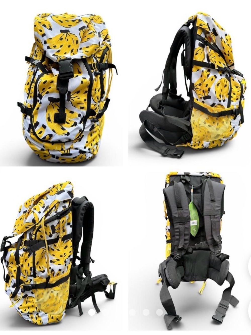 Farm Rio Yellow Banana Print Hiking Backpack